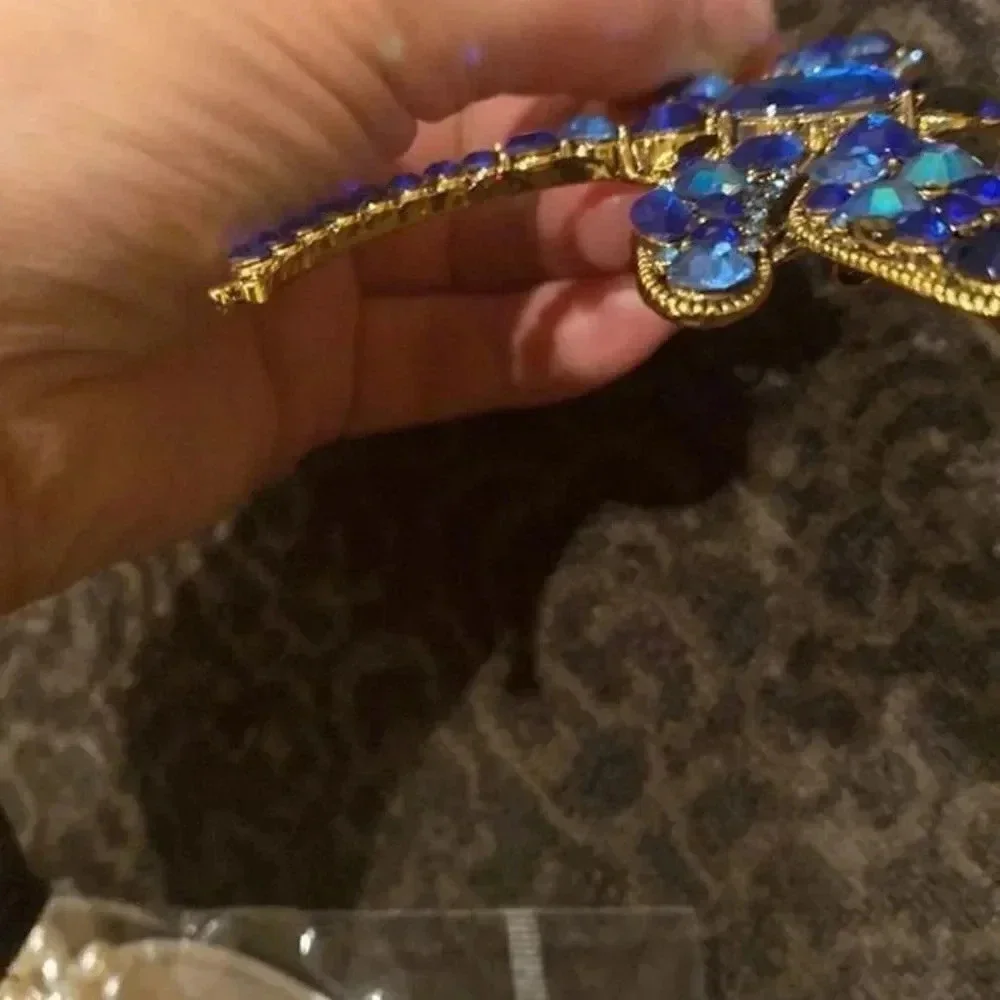 Crystal Vintage Dragonfly Brooches for Women Large Insect Brooch